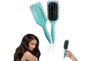Emafymb Spazzola Capelli Ricci, Bounce Curl Brush, Spazzola for Arricciature Bounce, Bounce Curl Brush, Spazzola per Ricci Styling, per Districare, Modellare e Definire Riccioli per Donne e Uomini