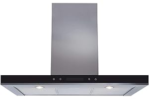 SIA 90cm Stainless Steel Linear Touch Control Kitchen Cooker Hood Extractor Fan