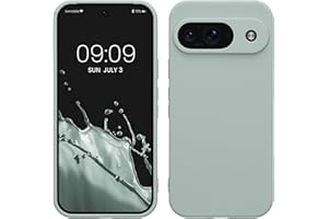 kwmobile Carcasa Compatible con Google Pixel 9 Funda - con Bordes elevados - Apto Carga inalámbrica - Menta Cool Mate