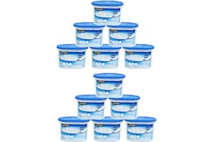 UTTAM 500ml Dehumidifiers - Moisture Absorber and Condensation Remover for Home, Kitchen, Wardrobe, Bedroom, Caravan, Office, Bathroom, Basement - Combats Damp, Mold, and Moisture (Pack of 12)