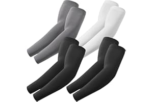 fuinloth Mangas de Brazo para Hombres y Mujeres, Deporte Compresión Protección Solar