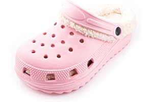 R-ISLAND Zuecos Invierno de Mujer,Adulto,con Forro Caliente,EVA,Comodo,Antideslizante, casa Exterior y Interior.