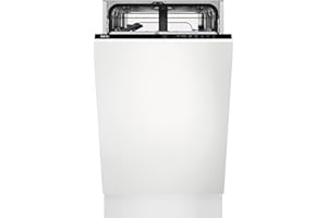 AEG 5000 Series Built-In Dishwasher, FSX51407Z, with AirDry Technology, Fully Integrated Dishwasher With 9 Settings, Fast and efficient with Quik Program, 49 dB, 45cm, White, Class F