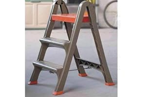 Bama Sgabello in plastica SKALA 3 gradini Grigio talpa Scala