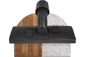 DEGG Cepillo Universal para Aspiradora Miele, Philips, AEG, Electrolux, Nilfisk, Rowenta Boquilla Combinada, Boquilla para Parquet y Suelos Duros - 30 a 37 mm