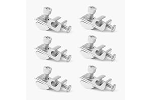 FONDUO Erdungsklemme Für Pv Modul PV Anlage Solaranlage, Zubehör für Solarmodul Halterung, Standard Solarpanel Erdungsclip für Solar Montage System (6)