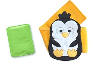 BEBON Baby Colic, Gas and Upset Stomach Relief – Belly Hugger – A Soothing Warmth Combined with Gentle Compression (Penguin-BH)