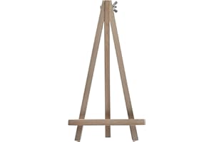 WooDeeDoo (2 Pcs.) Small Wooden Table Top Easel | 25 cm | Solid Beech Wood Desk Art Canvas Display Stand for Name Wedding Cards Pictures Photos Crafts up to A4