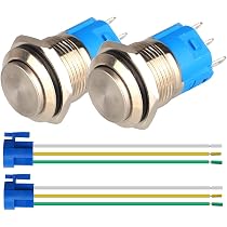 QitinDasen 3Pcs Premium 12V / 24V 3A Interruttore a Pulsante QitinDasen 3Pcs Premium 12V / 24V 3A Interruttore a Pulsante