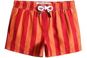 MaaMgic Little Boys' Beach Trunk Toddler Swim Shorts Animal Patterned Boardshorts Lightweight Beach Shorts Adjustable Waist Great for All Ages