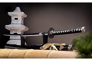 57 SPECIAL REPLICAS Spada Katana, Katana Vera Samurai Katana Acciaio con fodero per decorazione per collezionisti o come regalo Plus Espositore