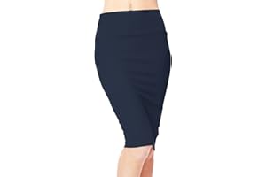 URBAN COCO Urban GoCo Falda de Lápiz Estirada de Cintura Alta Bodycon