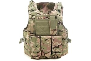 Bon amixyl Jagd Tactical Weste Einstellbare Armee Militärische Angriff Kampf Weste, Airsoft Paintball Angriff Outdoor Dschungel Spiel Schutz Weste