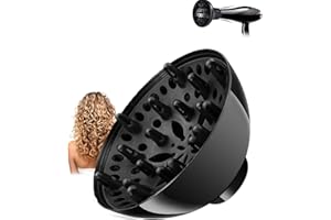 GÉNÉRIQUE Diffuseur Cheveux Bouclés,Diffuseur Pour Sèche-cheveux,Buse Diffuseur De Sèche-cheveux,Embout Diffuseur Seche Cheveux,Accessoire De Diffuseur De Cheveux,Diffuseur Cheveux Universel (1PC)