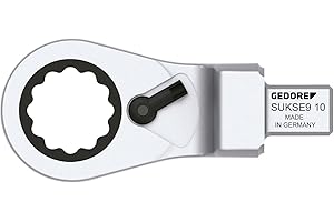 GEDORE Cabeza de llave combinada de carraca, conmutable SE 9x12, 10 mm