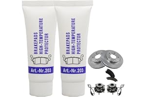 HAIYOX 2PCS Silicone Grease - High Temperature, Copper & Brake Caliper Slider Pin Grease for O-Rings & Car Maintenance