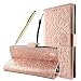 Produktbild Fraelc® Sony Xperia L1 Hülle Premium Kunstleder Tasche im Bookstyle Klapphülle mit Weiche Silikon Handyhalter Lederhülle für Sony Xperia L1 Indische Sonne Design Brieftasche - Rose Gold