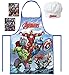 Produktbild 2 tlg. - Avengers - Küchen / Koch Set - mit Kochschürze + Koch-Mütze + 16 Aufkleber - Bastel-Schürze - Motiv: Iron Man, Hulk, Thor, Captain America