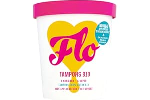FLO Combo pack de 14 tampons coton Bio avec éco-applicateurs. Super & Normal - - Protections Menstruelles - Protections Hygiéniques - Tampons Périodiques