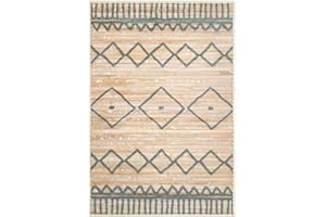 Acomoda Textil – Alfombra de Bambú Natural Ecológica para Interior y Exterior. Alfombra Resistente, Antideslizante y Cómoda para Dormitorio, Salón y Jardín. (Grecas, 120x180 cm)