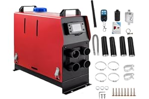 sports flyfree 12V 5KW-8KW Air Diesel Heater, All In One Parking Heater with Remote Control LCD Monitor for Truck, Car, Boat, Bus, Motorhomes