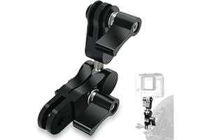 BOLOEST Supporto per giunto sferico, in alluminio, girevole a 360°, con chiave inglese, compatibile con GoPro Hero 11/10/9/8/7/6/5/4, Session, SJCAM, Yicam e la maggior parte delle fotocamere Action