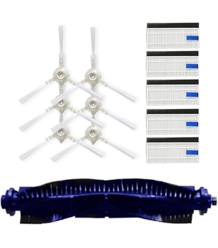 Kit 10 Pezzi Filtri HEPA E Spazzole Per Rowenta Explorer Serie 20/40/45/50, RG687, RR682, RR688