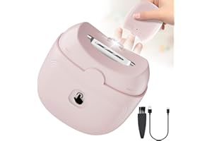 SOLITUZURODE Elektrischer Nagelknipser, Elektrische Automatischer Nagelschneider mit 2 Geschwindigkeiten, Sicherer Maniküre-Nagelknipser für Erwachsene, Kinder und ältere Menschen