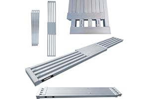 WORHAN® Plateforme Extensible de Travail Télescopique Planche Extra Robuste jusqu'à 300kg avec 2 Poignées Surface Gravée Antidérapante TP300