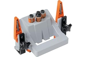 Blum ECODRILL zawiasy do szafek i mebli, pomoc w obróbce, taśma garnkowa ø = 35 mm, z odlewu ciśnieniowego aluminium, srebrno-szare, zawias, wiercenie pionowe