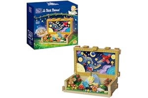 PAN TASY PANTASY El Set de Construcción de la Maleta del Pequeño Príncipe, Kit Creativo de Bloques de Construcción para Adultos y Adolescentes, Modelo Decorativo para el Hogar y la Oficina