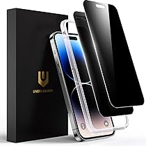 Kit Protezione Completo Per IPhone 14 Pro Max: 2 Pellicole Privacy Vetro Temperato 9H + 2 Protezioni Fotocamera + Pellicola Posteriore + Telaio Installazione, Antigraffio
