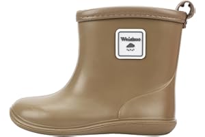 Weishuo Stivaletti Pioggia Bambino Scarpe da Pioggia Antiscivolo Impermeabili Stivali di Gomma per Bambini