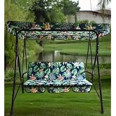 SALINCAK L&Uuml;KS KILIF SETİ MİNDERİ G&Ouml;LGELİKLİ YAPRAK DESENLİ 130x45 2 KİŞİLİK