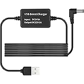 MEIRIYFA USB A 5V zu DC 12V Konverter Step Up Spannung Stromkabel, USB 2.0 Stecker zu DC 5.5 x 2.1mm Stecker Fass Jack Adapte