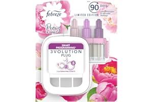 Febreze 3Volution Smart Programming Air Freshener Plug-in Starter Kit Peony & Cedar 20ML