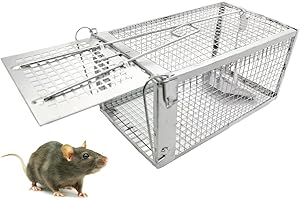 PIXESTT 1 PCS Trampas para Ratones, Original Humane Mouse Traps es Adecuado para Ratones o Hámsters, Trampa para Ratas Reutilizable Amigable - 27 * 14 * 12 cm