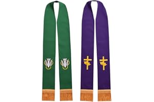 BLESSUME Men's Reversible Liturgical Stole