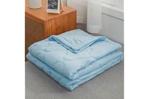 DOTBUY-SHOP Quilted Bedspreads, Quilt Bed Throws Cotton Filling Duvet Single Double Super King Size Children's Bed Quilted Throw for All Season (Sky Blue,200x230cm)