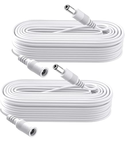 DC-Verlängerungskabel 10m – 5,5x2,5 Mm Stecker Auf Buchse, Für 12V/2A, Ideal Für Kamera & Netzteil