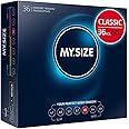 MY.SIZE Classic Condoms Size 5 I 60 mm Width I 36 Pieces Bulk Pack I Premium Condoms Extra Thin I Condoms True to Touch Gossamer I Thin 0.07 mm Wall Thickness I Condoms Vegan I Condoms for Men