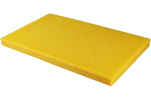 APICOLTURA.COM Feuilles de Cire d'abeille Naturelle pour Cadres de Ruche Dadant – Format NID – 1 kg – Cire Pure gaufrée pour Apiculture
