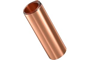 LOMUG kupferband Kupferblechrolle, Kupferblech 1000 x 150 x 0.2 mm, Zuschnitt auf Wunsch,anwendbar für verschiedene Hausreparatur- und Heimwerkerprojekte