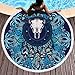Produktbild Haotongsheng Runde Strandtuch Picknickdecke Dicke Tapisserie Mit Quaste Urlaub Picknick Reise Yoga Matte Schwimmen Schal Wrap Sonnenbaden Blätter Camping Gym Sport Handtuch