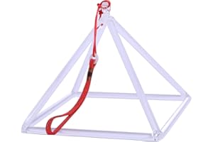 ENERGYSOUND Pirámide de cristal de cuarzo transparente de 20,32 cm, cuenco de cristal cantante - sanación de sonido y meditación de yoga