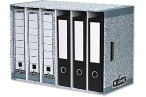 5 Bankers Box System File Store Module, Grey, One Pack of 5