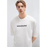 İstanbul Baskılı Ekru Tiş&ouml;rt Oversize/Geniş Kesim 0613591-70057