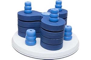 TRIXIE Hundespielzeug Intelligenz Dog Activity Strategiespiel „Flower Tower“ – Anspruchsvolles Intelligenzspielzeug für Hunde zur Beschäftigung, ø 30x13cm – 32000