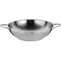 JUNG Aluguss Wokpfanne – 32 Cm, Mit Glasdeckel, Für Induktion & Alle Herde – Titanium Antihaftbeschichtung, 4,8L – Gesund Kochen