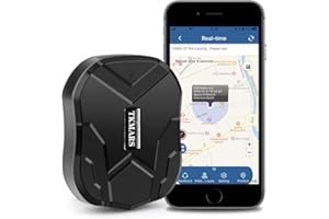 TKMARS GPS Tracker Sin Suscripción, Localizador GPS para Coche Rastreo de Tiempo Real de 5000 mAH Batería 3 Meses en Espera Anti -Theft Rastreador GPS para Vehículos Moto TK905